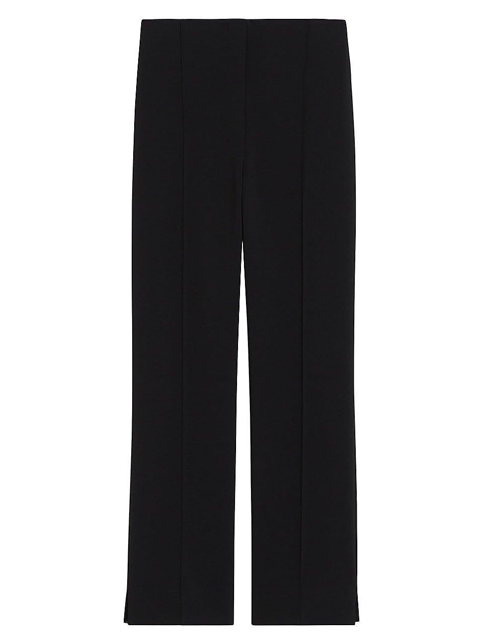 Womens Pintuck Straight-Leg Trousers Product Image