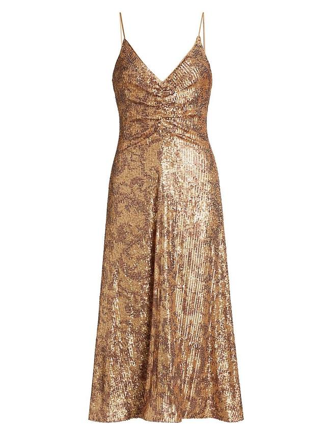 Womens Essence Leo Sequin Midi-Dress Product Image