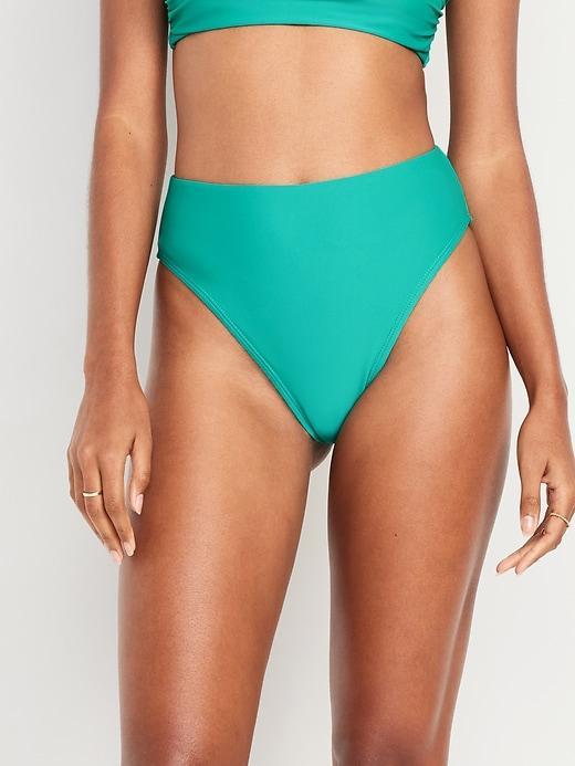 Extra High-Waisted French-Cut Swim Bottoms Product Image