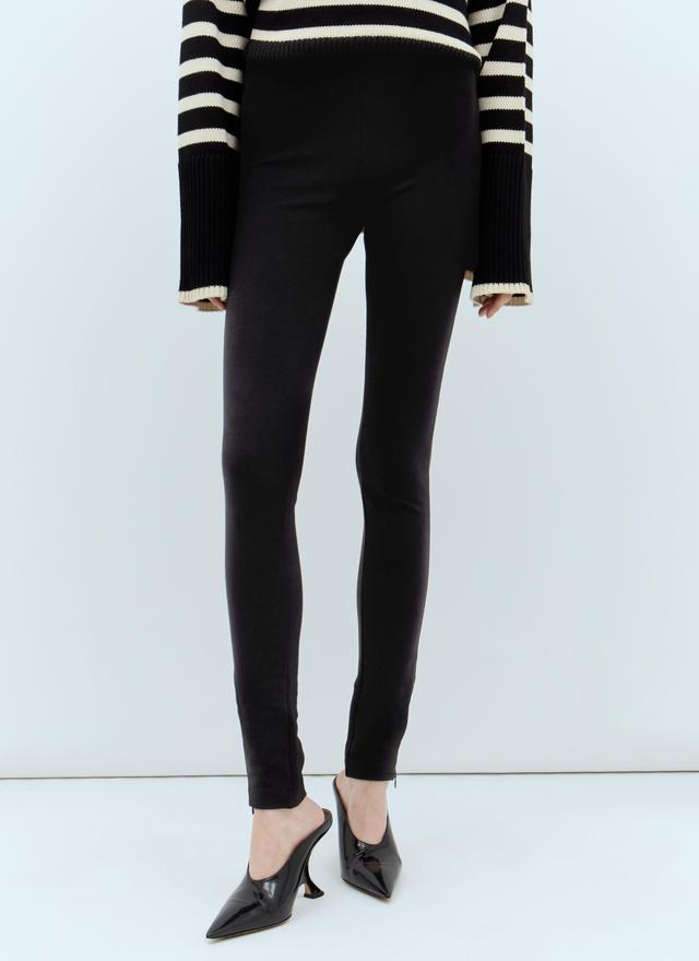 TOTÊME Zip Cuff Legg In Black Product Image