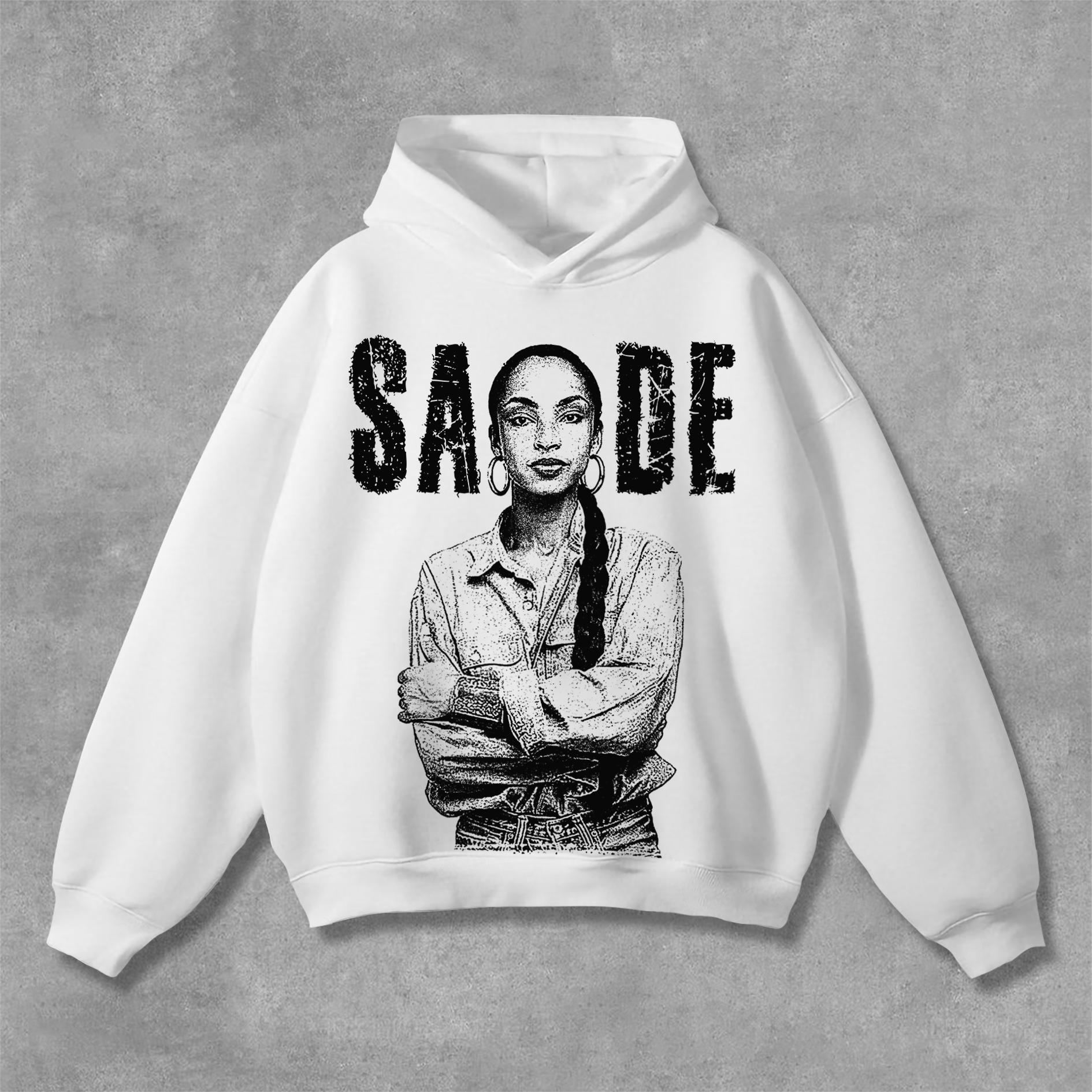 Sade Adu Graphics Print Pocketless Hoodie Product Image