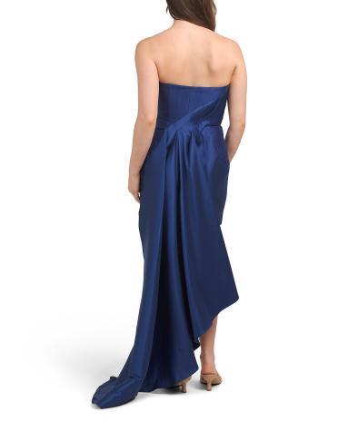 Satin High Low Gown for Women Product Image