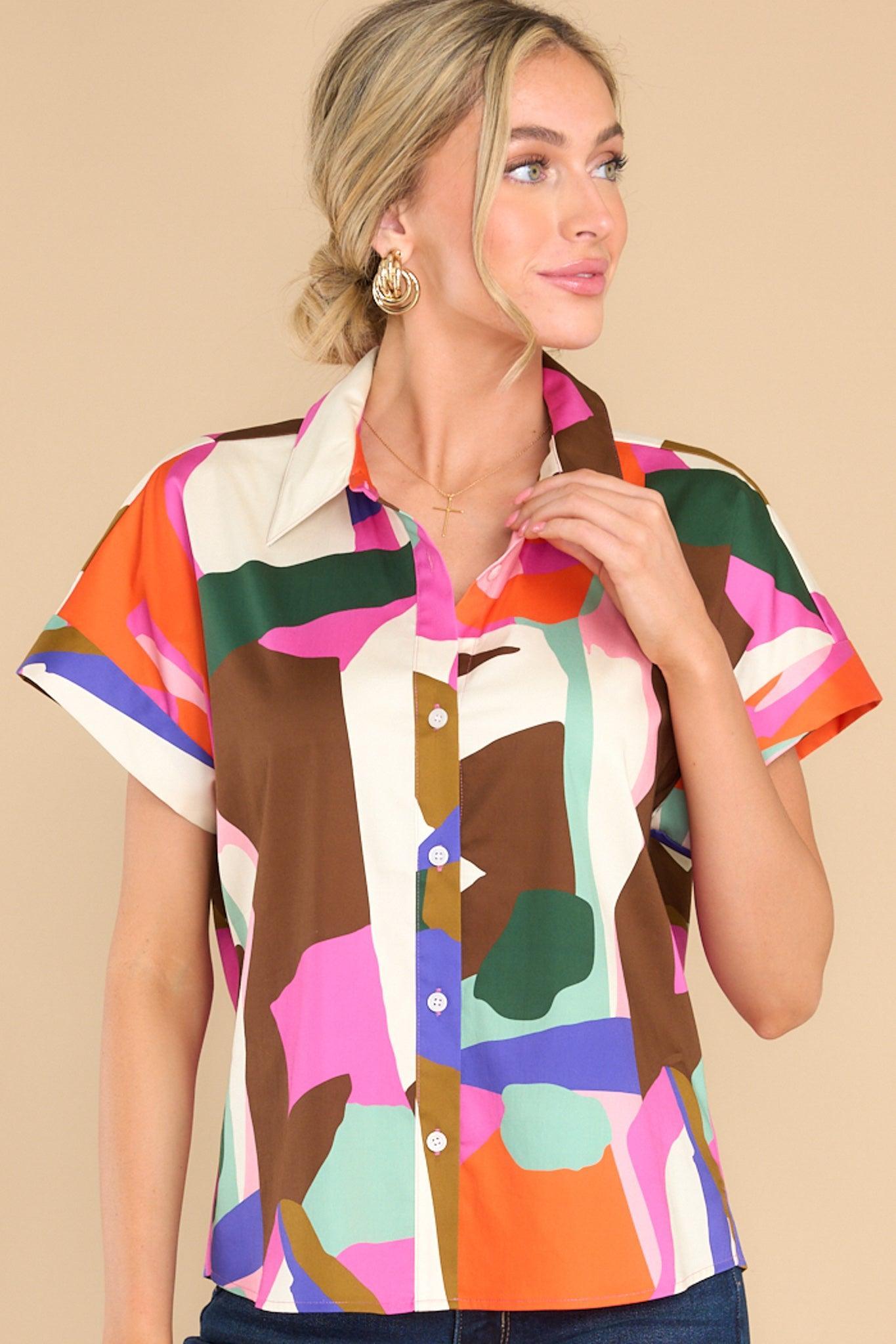 Foster Shape Shifter Multi Print Top Product Image