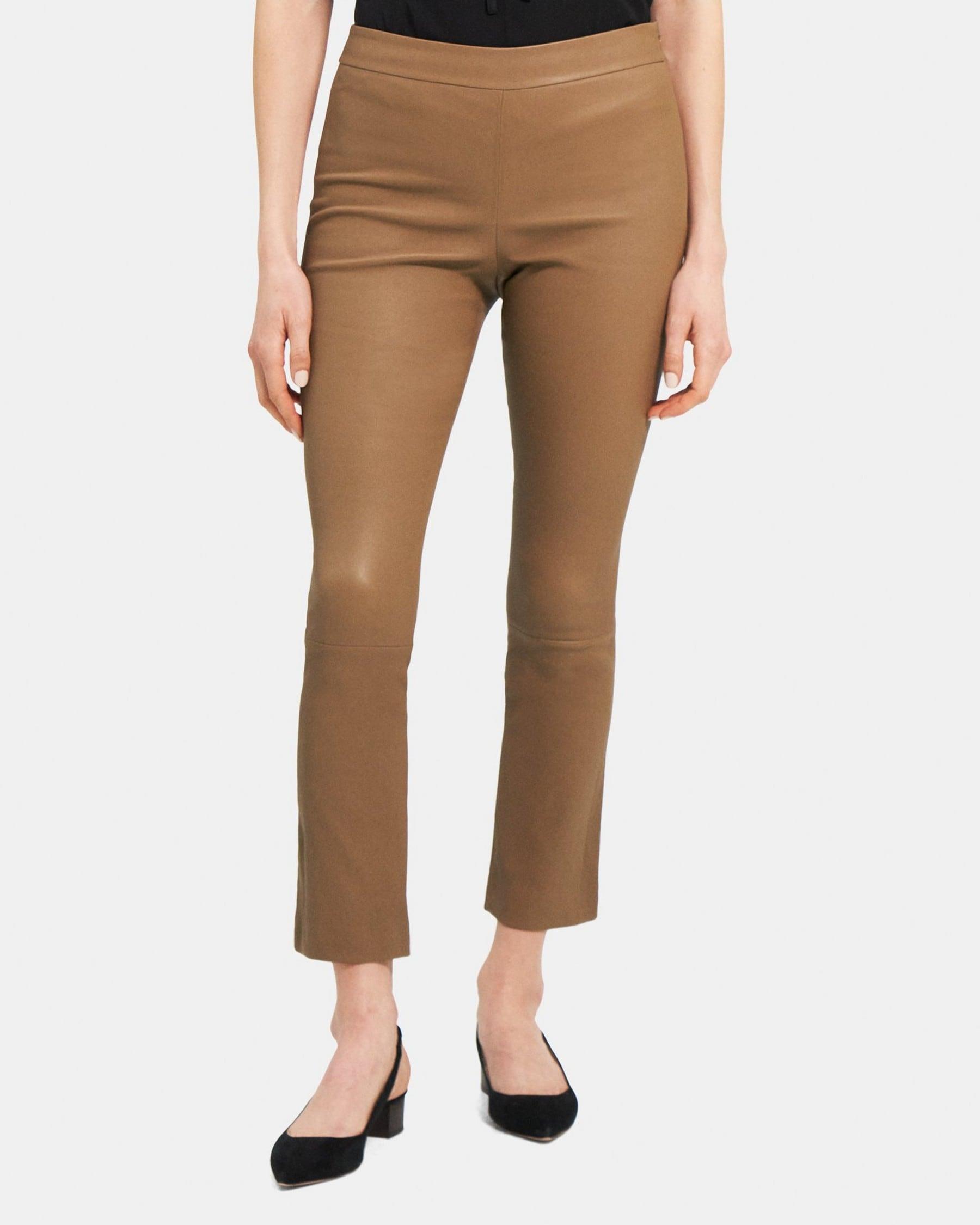 Slim Kick Pant in Leather Product Image