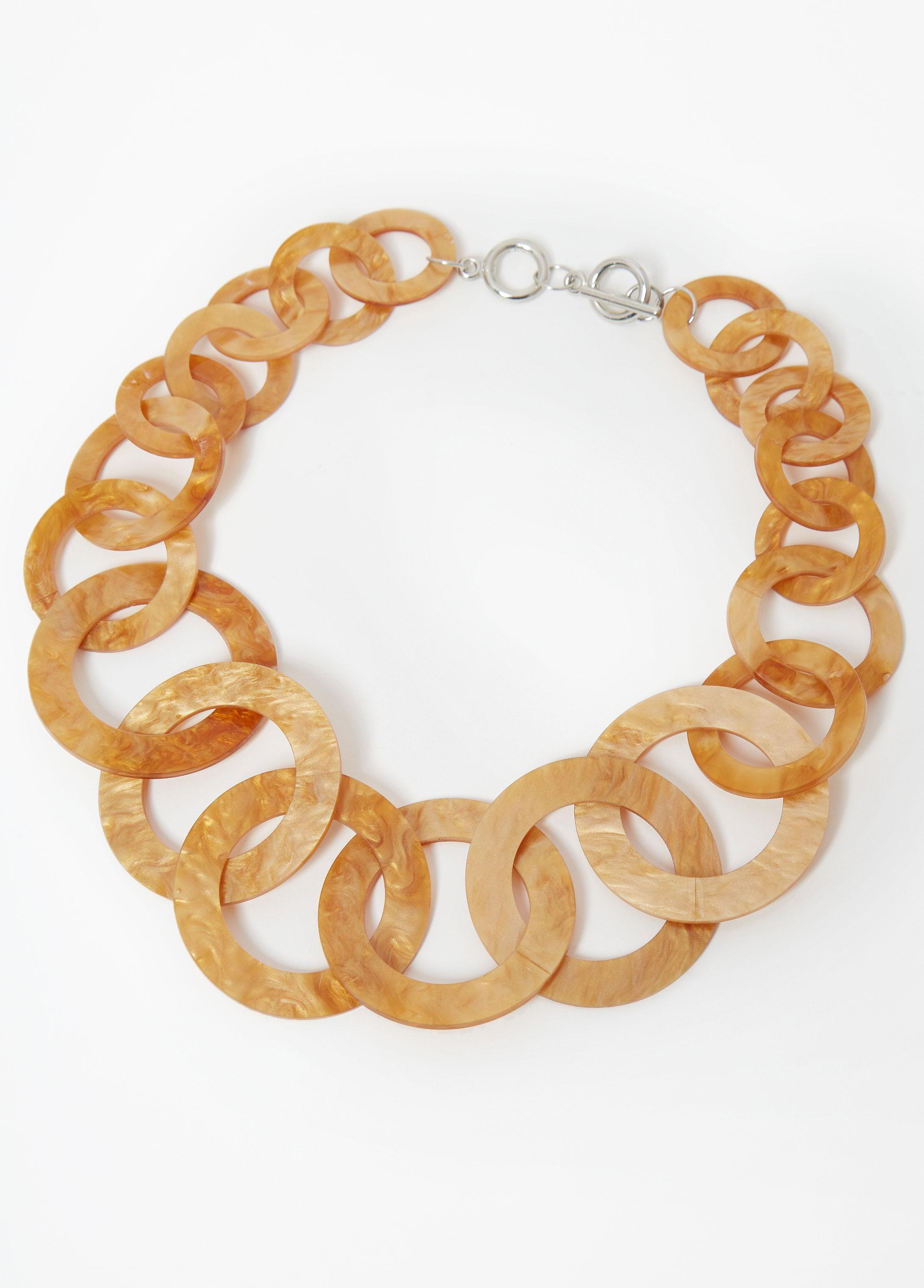 Plus Size Marbled Ring Necklace Ashley Stewart Product Image