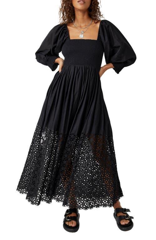 Womens Perfect Storm Eyelet Cotton Maxi Dress Product Image