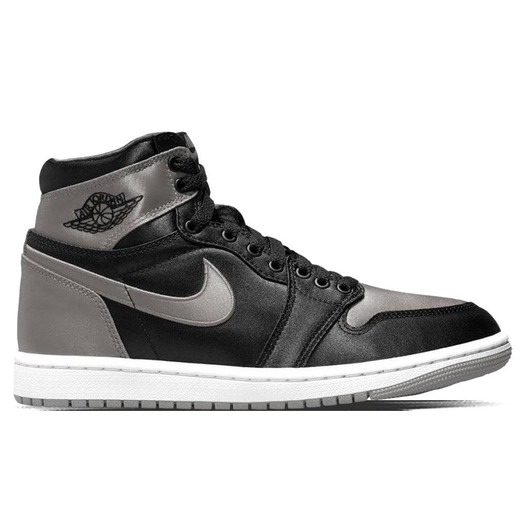 Air Jordan 1 Retro High OG 'Satin Shadow' Womens - Black/Medium Grey/White Female Product Image