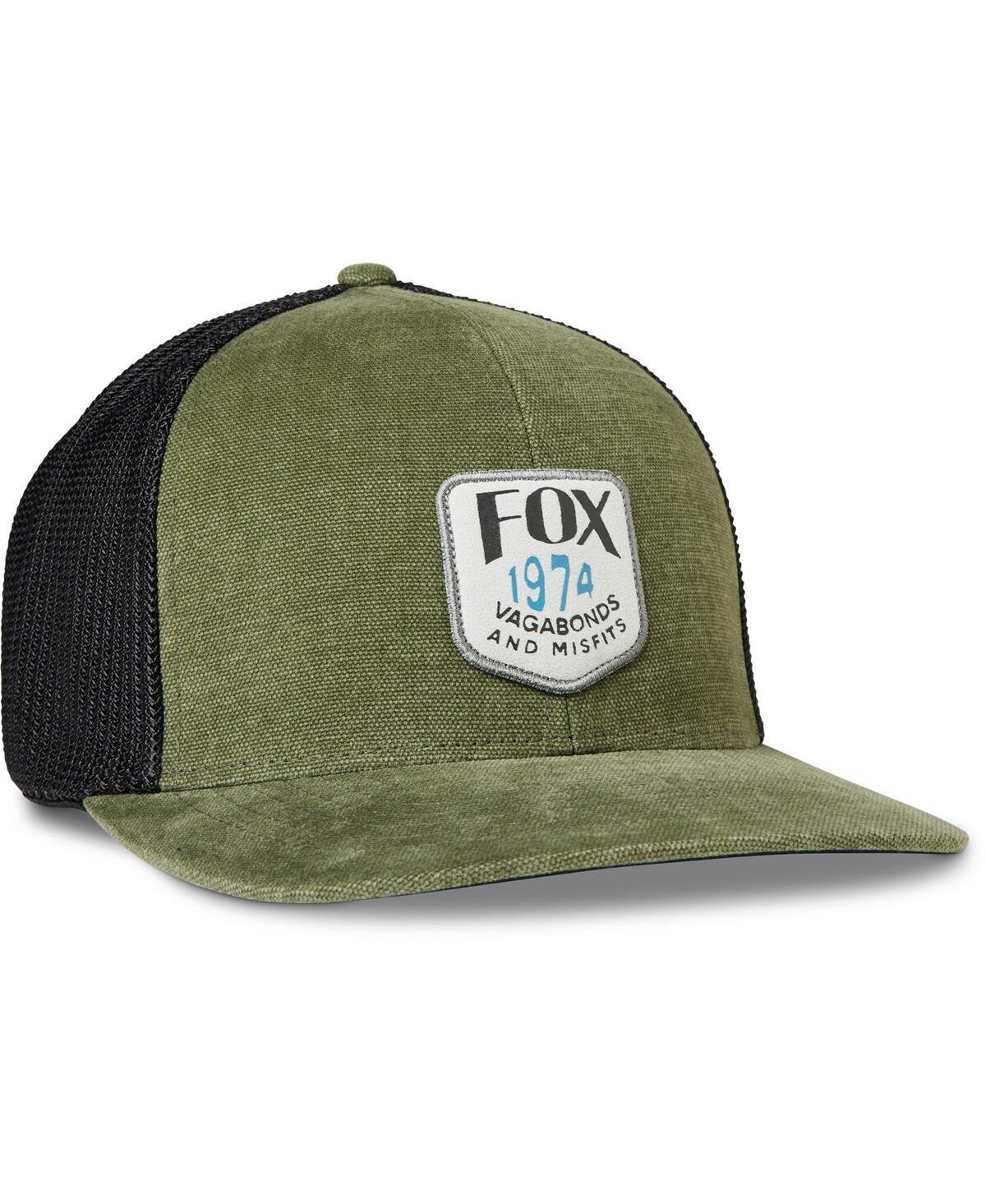 Mens Fox Olive Predominant Mesh Flexfit Flex Hat Product Image