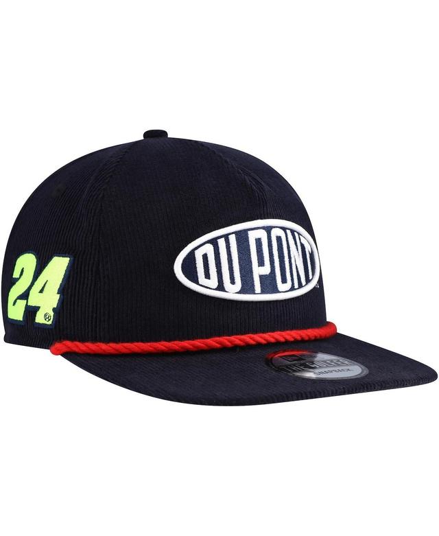 New Era Mens Navy Jeff Gordon DuPont Retro Cord Golfer Adjustable Hat Product Image