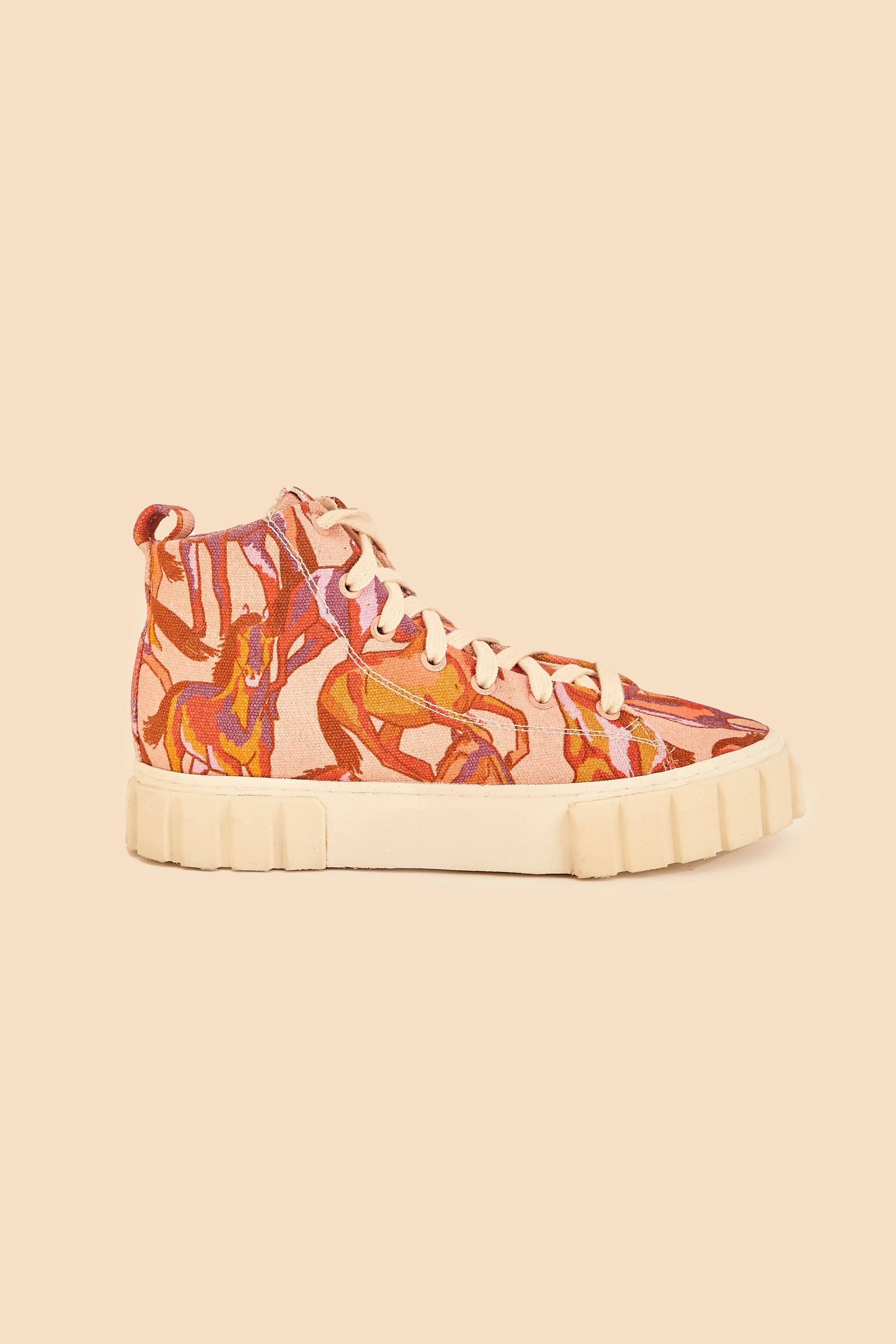 Rose Wild Horses Flatform Sneaker Product Image