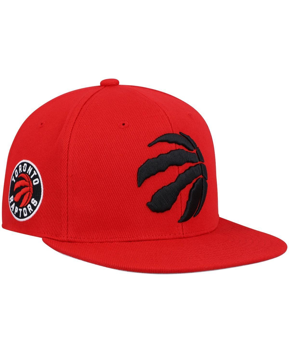 Mens Mitchell & Ness Red Toronto Raptors Core Side Snapback Hat Product Image