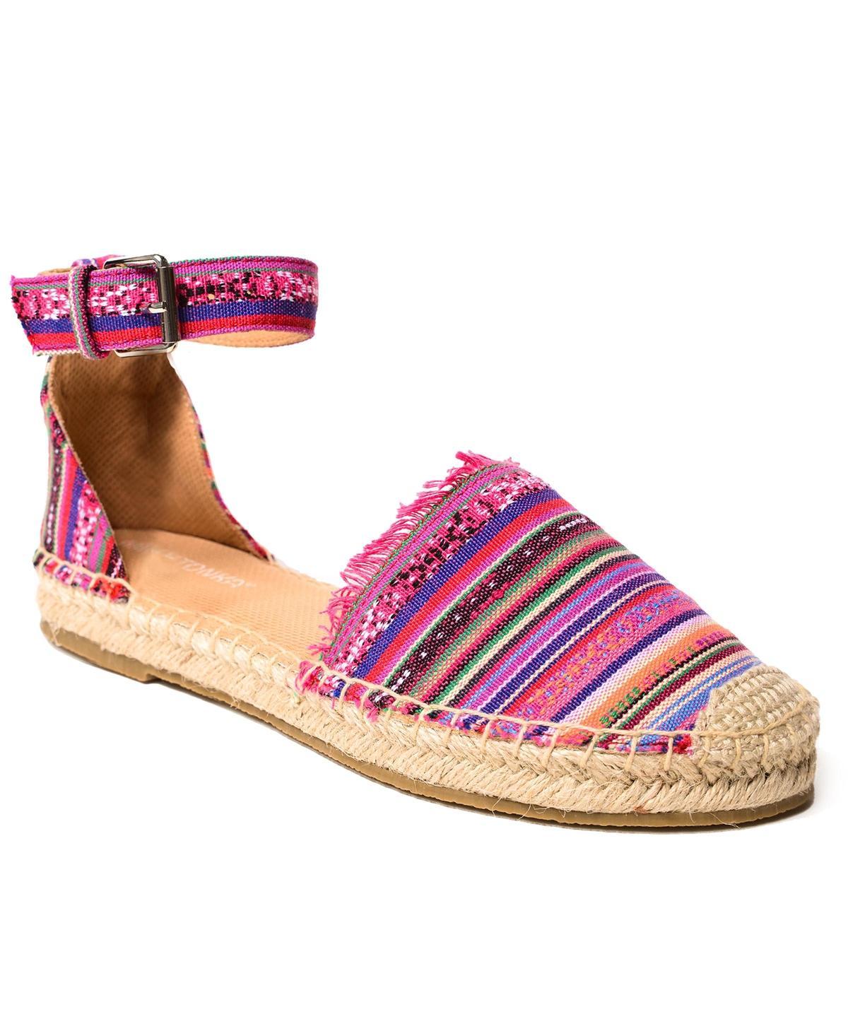 Womens Minnetonka Prima Espadrille Sandal Denim Product Image