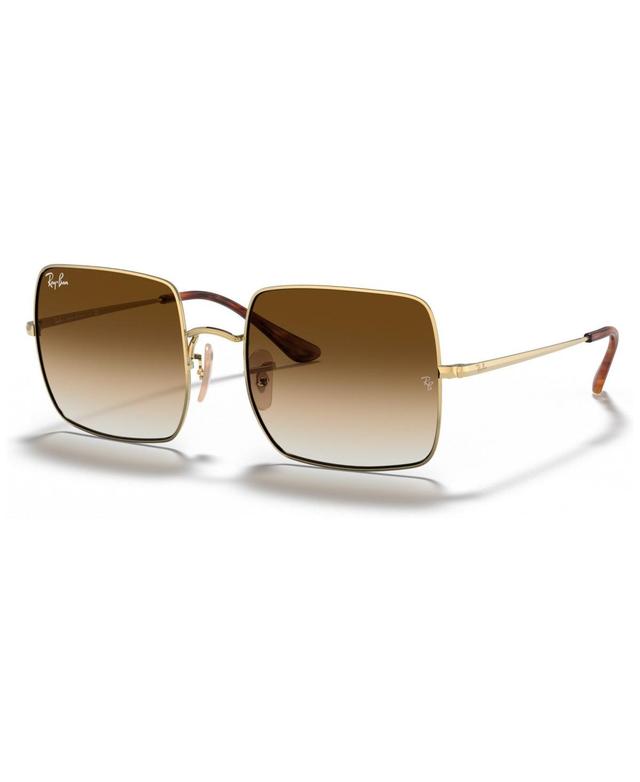 Ray-Ban RB1971 Square Metal Sunglasses (Clear Gradient ) Metal Frame Fashion Sunglasses Product Image