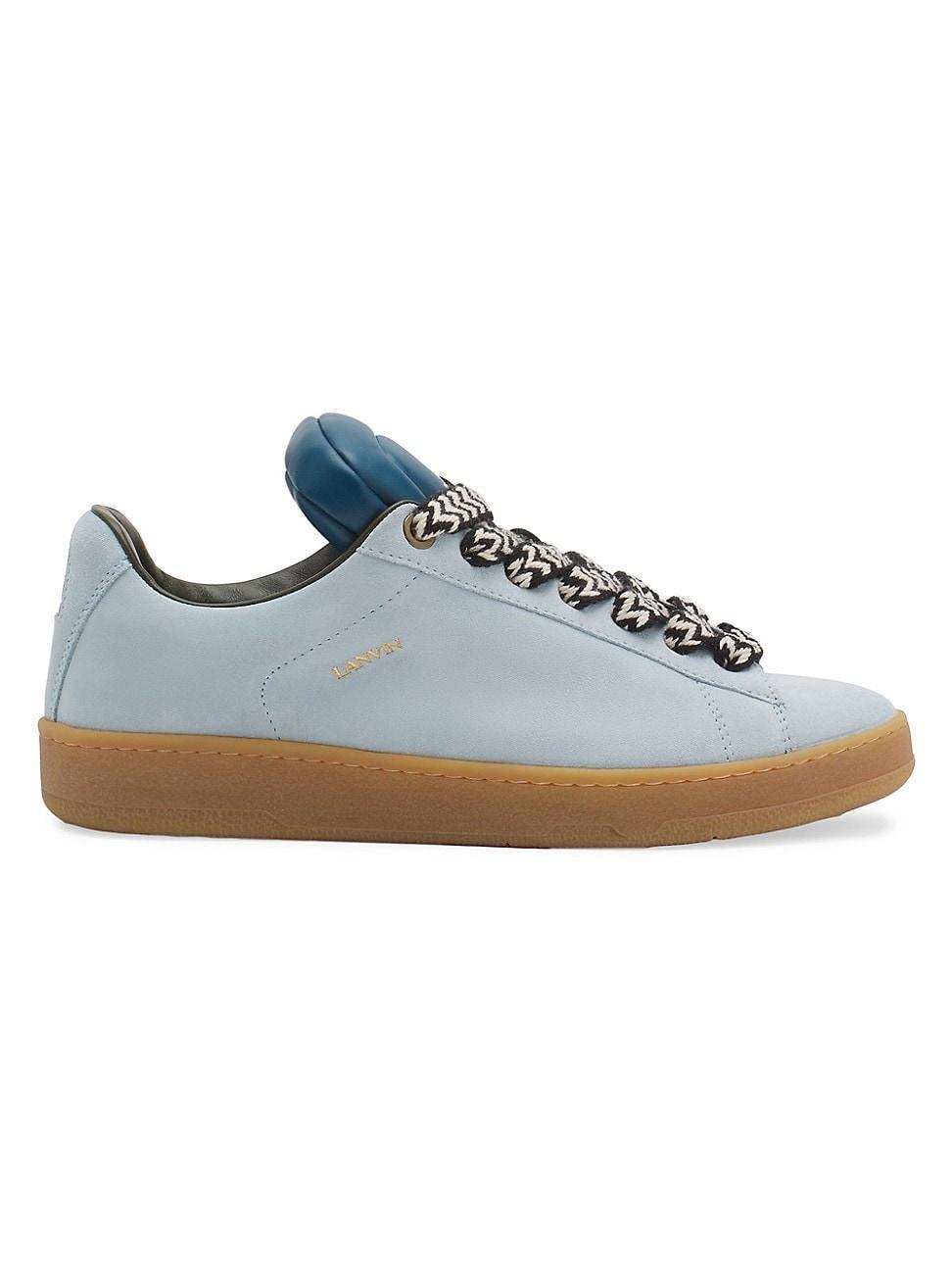 Mens Lanvin x Future Hyper Curb Sneakers in Leather and Suede Product Image