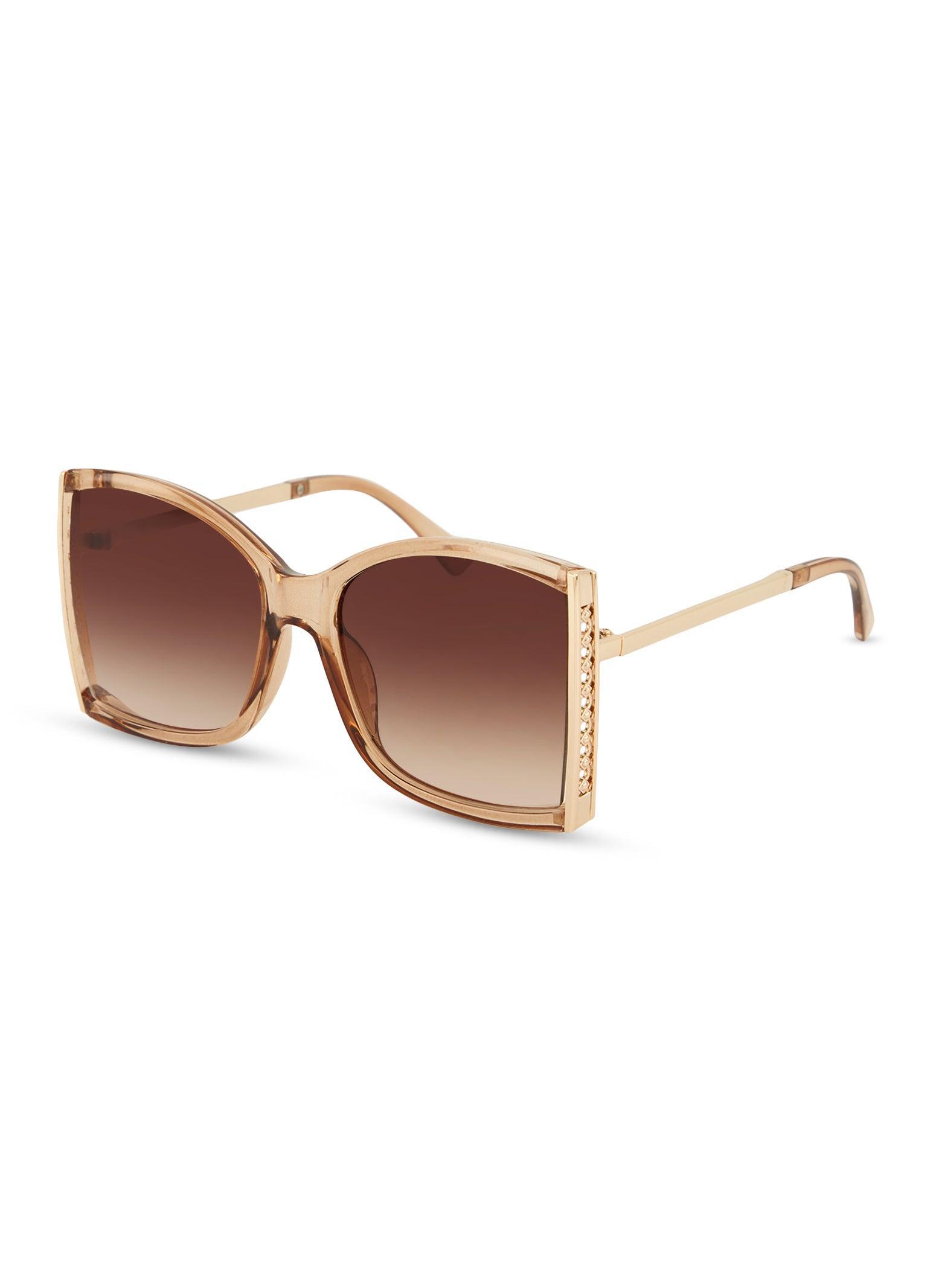 Womens Metallic Frame Detail Sunglasses Product Image