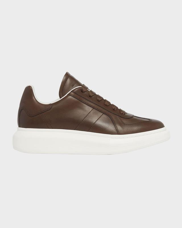 Mens New Retro Leather Chunky Sneakers Product Image