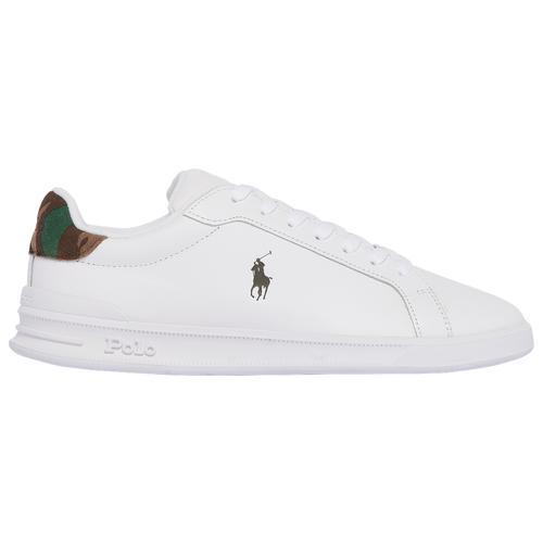 Polo Ralph Lauren Polo Ralph Lauren Heritage Court II Leather Sneaker - Mens White/Camo Product Image