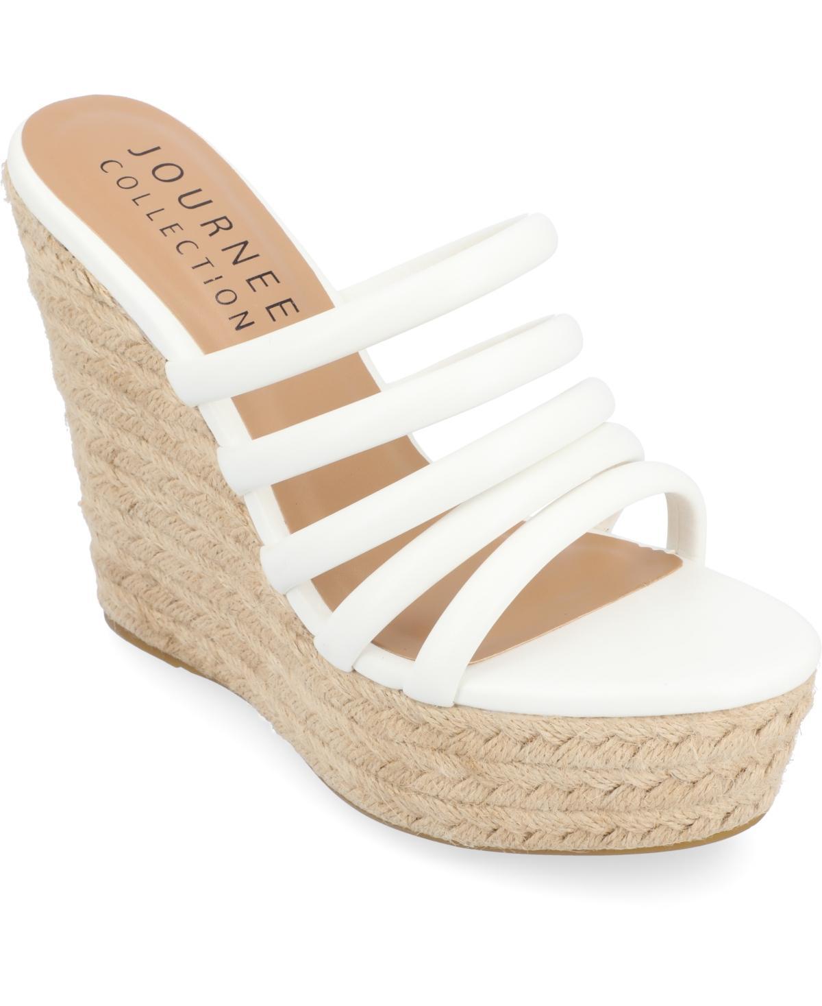 Journee Collection Womens Cynthie Wedge Sandals, 9 1/2 Medium Product Image