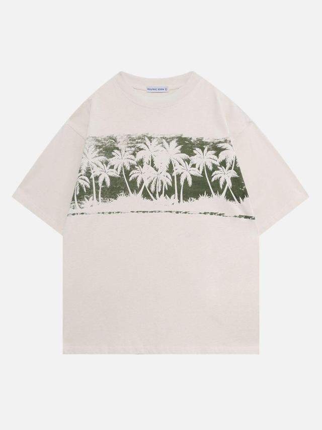 Aelfric Eden Coconut Tree Print Tee Product Image