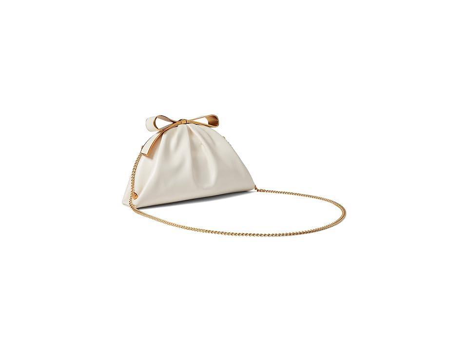 kate spade new york Bridal Bow Smooth Leather Bow Frame Clutch Product Image