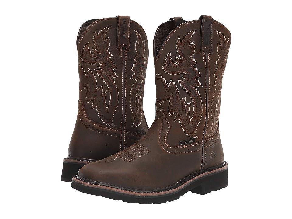 Wolverine Rancher Wellington Steel Toe (Dark /Rust) Men's Work Boots Product Image