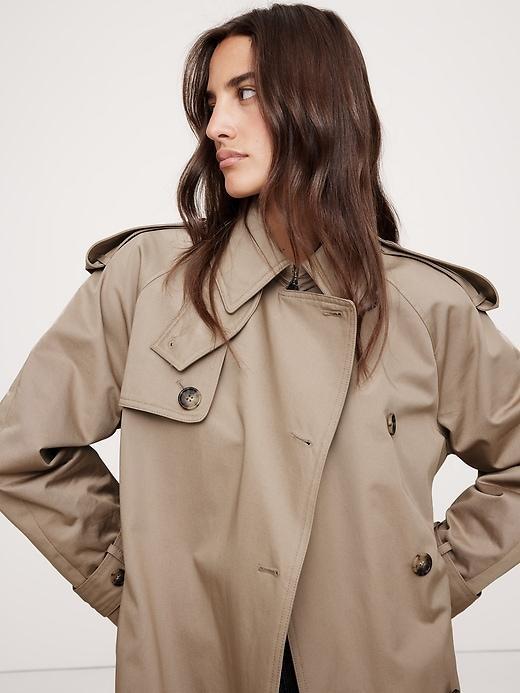 Classic Cotton Trench Coat Product Image