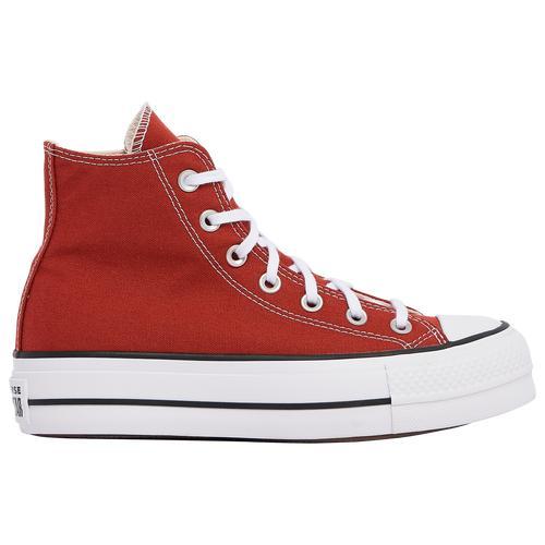 Converse Womens Chuck Taylor All Star Lift Hi - Basketball Shoes Red/White Product Image