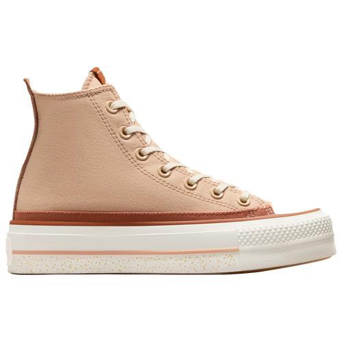 Converse Womens Converse Chuck Taylor All Star Lift Platform Chai Latte - Womens Shoes Beige/Brown Product Image