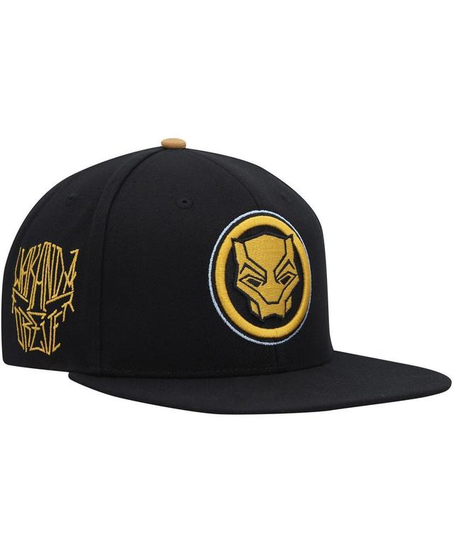 Mens Marvel Black Black Panther Snapback Hat Product Image