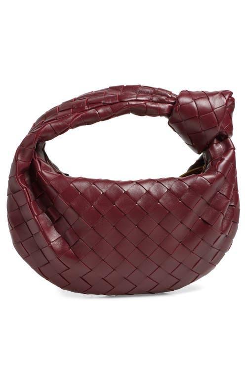 Mini Jodie Leather Hobo In Red Product Image