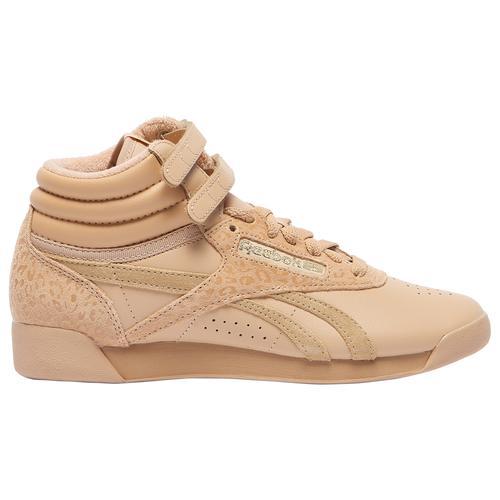 Reebok Womens Freestyle Hi - Training Shoes White/Beige Product Image