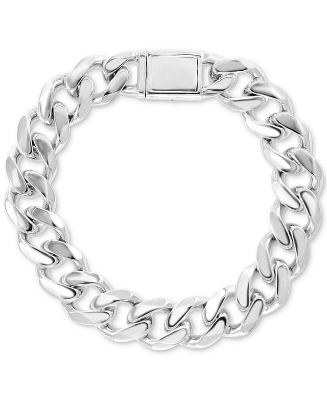 Effy Mens Curb Link Bracelet in Sterling Silver Product Image