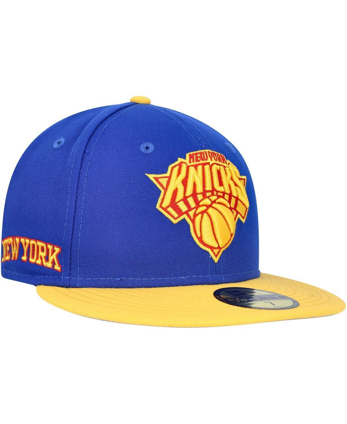 Mens New Era Blue New York Knicks Side Patch 59FIFTY Fitted Hat Product Image