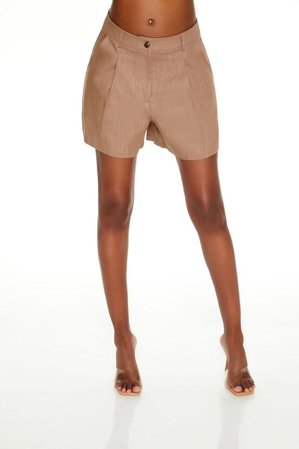 Notched Vest & Trouser Shorts Set | Forever 21 Product Image