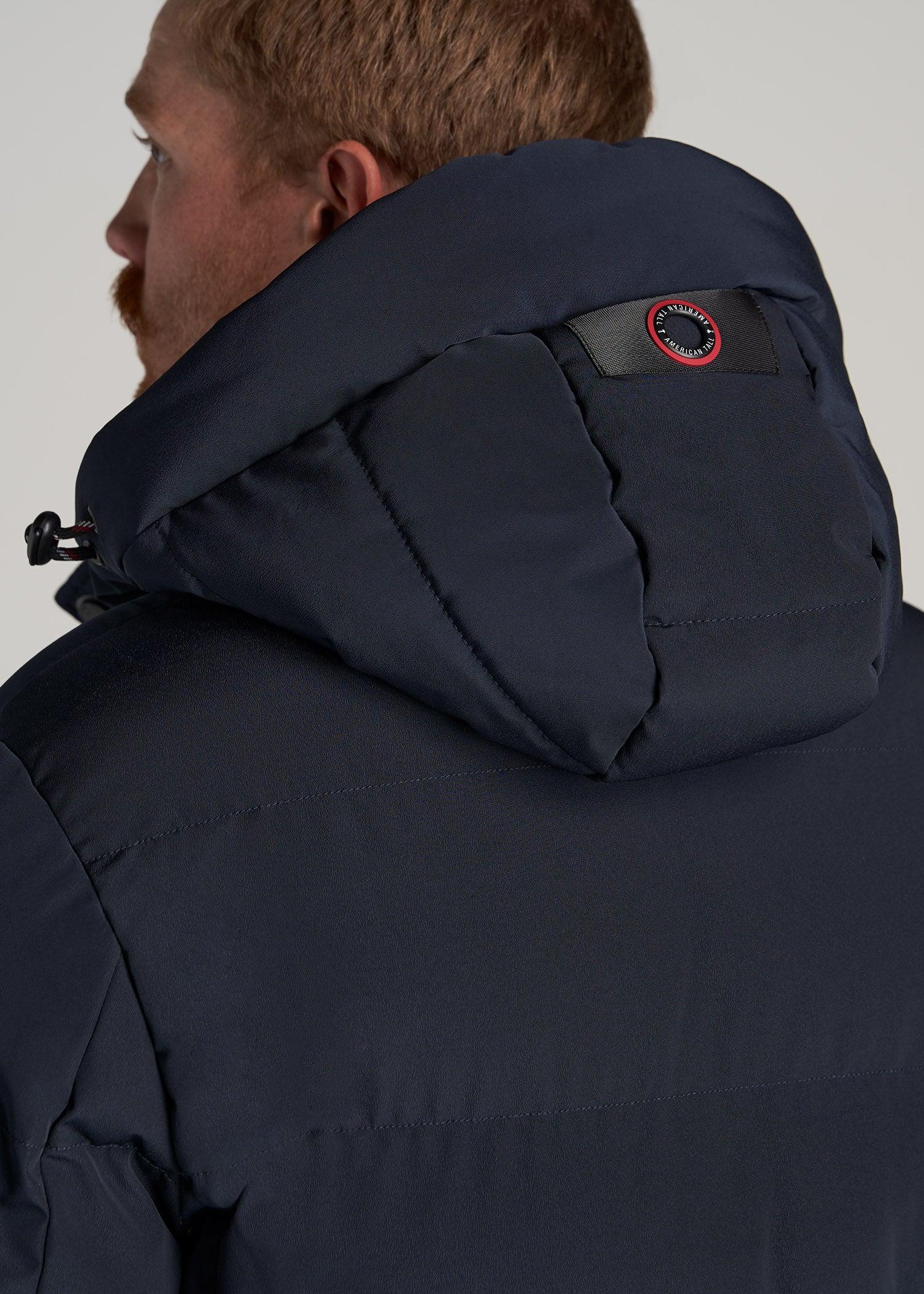 American Tall X Point Zero Long Quilted Men’s Tall Parka in Navy Product Image