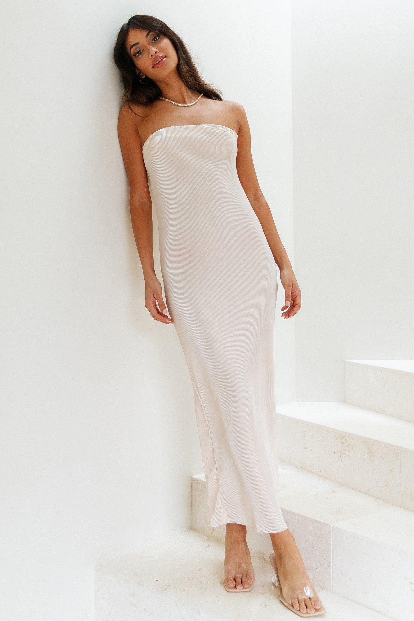 What You Need Maxi Dress Champagne Product Image