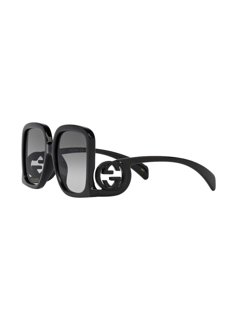 GUCCI Interlocking G Square-frame Sunglasses In Schwarz Product Image