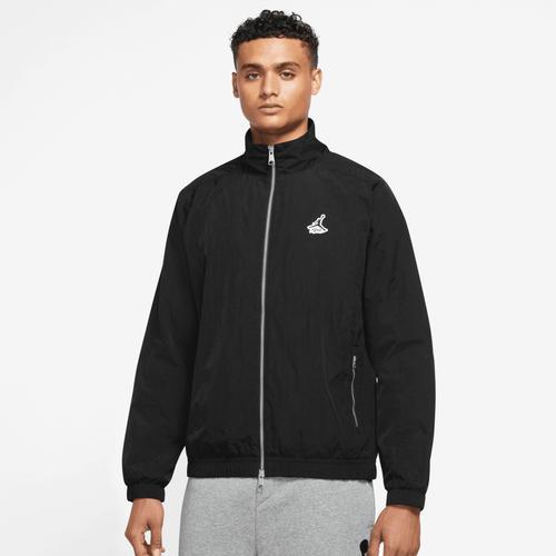 Jordan Mens Essential Statement Warm-Up Jacket - Black/White Product Image