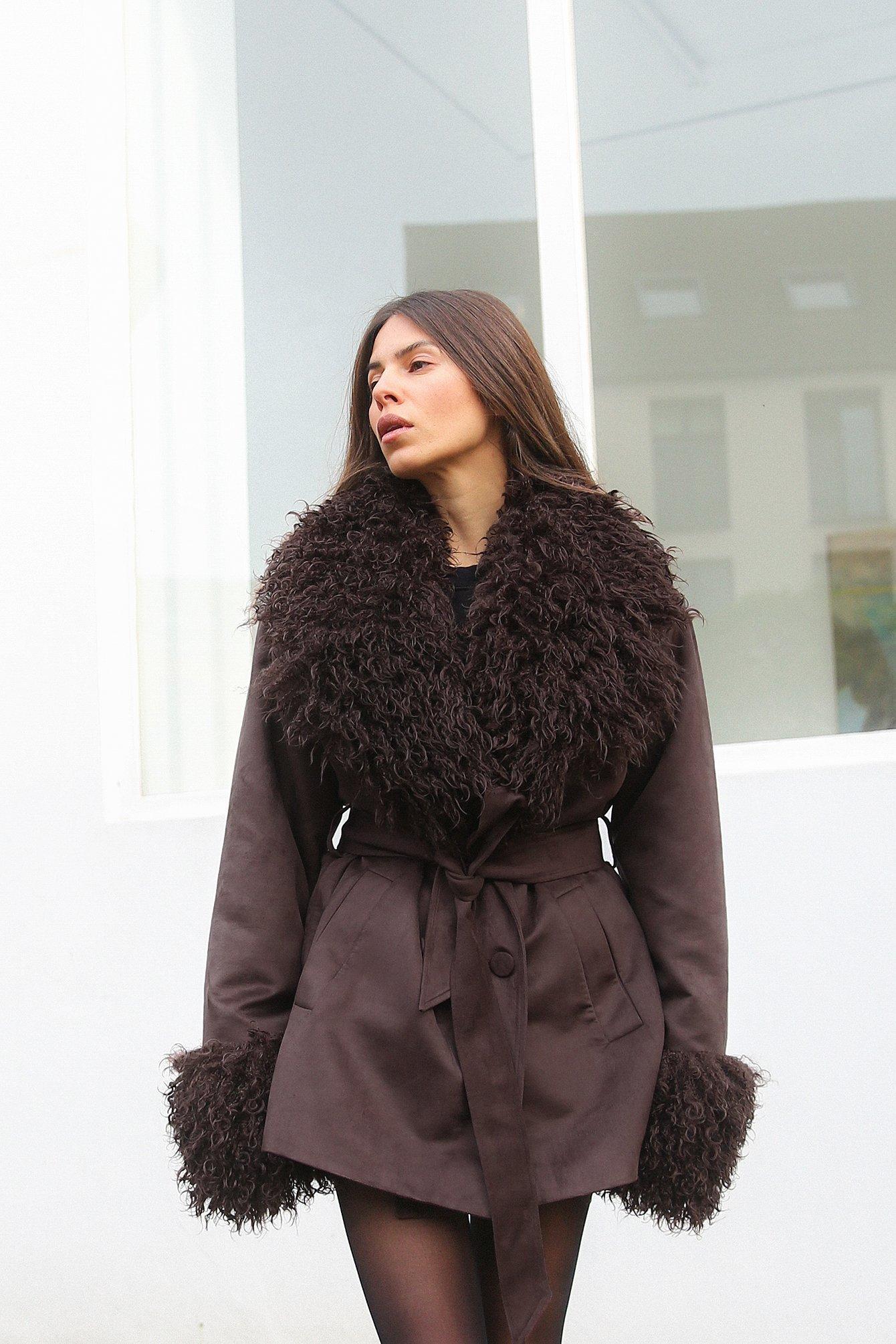 Faux Fur Detail Bonded Jacket product image