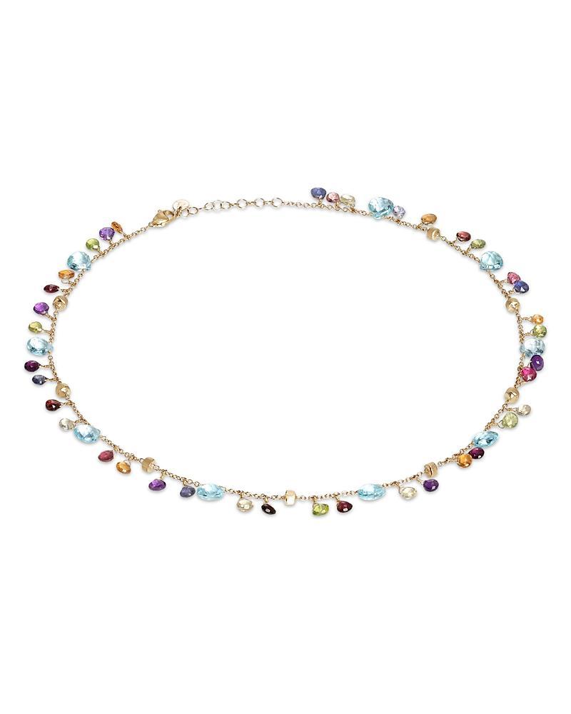 Marco Bicego Paradise 18K Yellow Gold Blue Topaz & Mixed Semiprecious Stones Single Strand Necklace Product Image