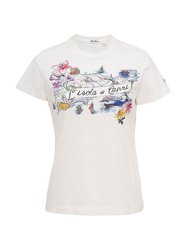 Womens Capri Island Cotton T-Shirt Product Image