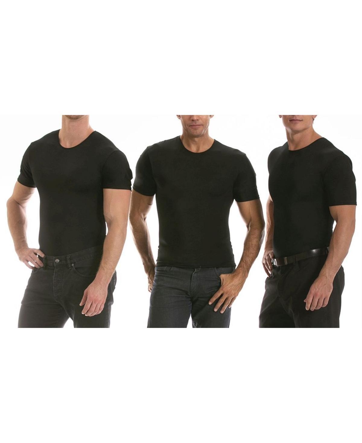 Mens Big & Tall Insta Slim 3 Pack Compression Short Sleeve Crew-Neck T-Shirts Product Image