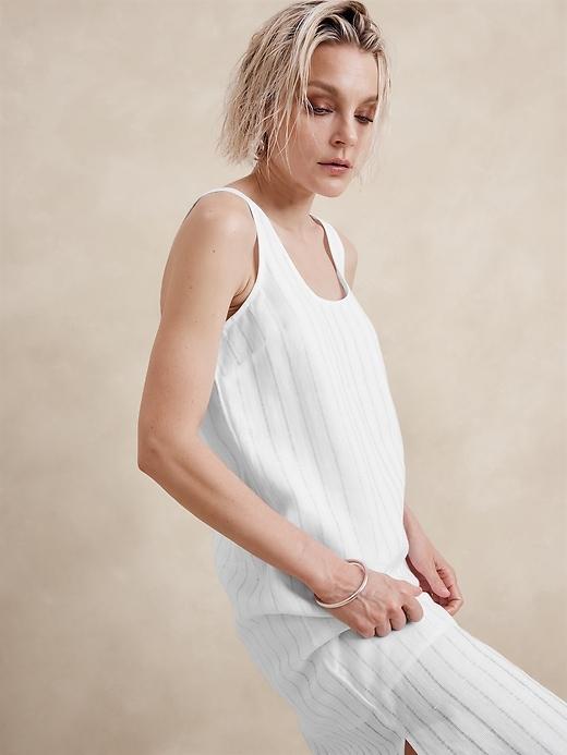 Linen-Cotton Maxi Dress Product Image