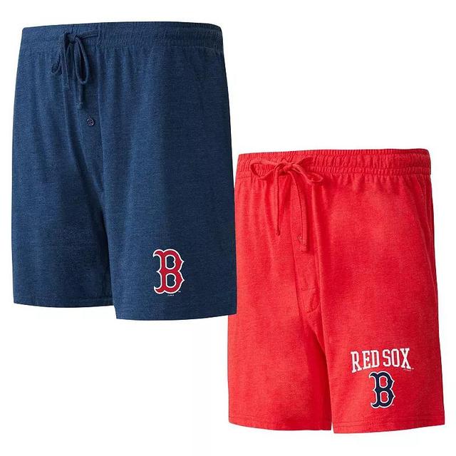 Mens Concepts Sport /Red Boston Red Sox Two-Pack Meter Sleep Shorts Blue Product Image