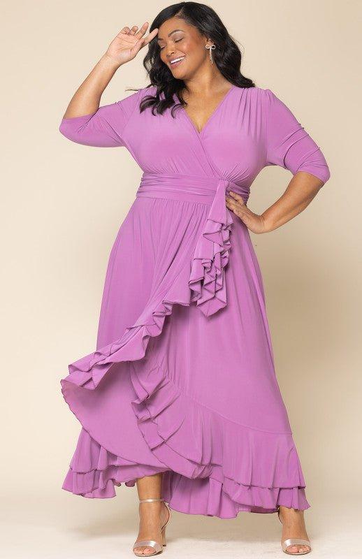 Veronica Ruffled Evening Gown - Plus Product Image