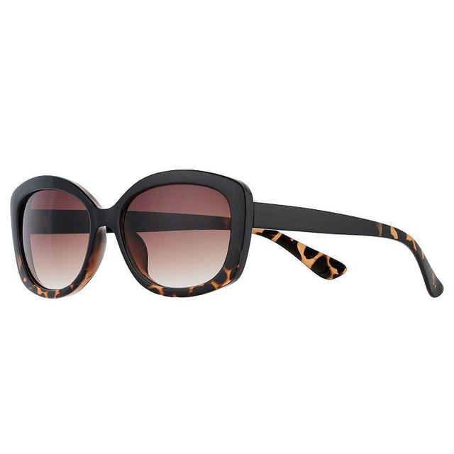 Womens LC Lauren Conrad 56mm Low Tide Gradient Rectangle Sunglasses Product Image