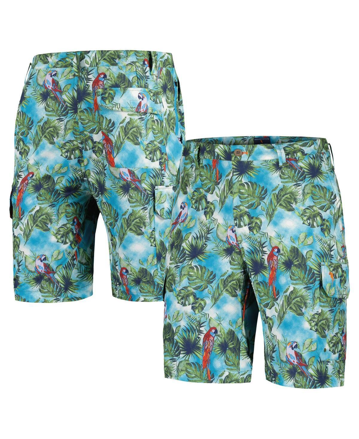 Margaritaville Mens Blue Parrot Jungle Shorts Product Image