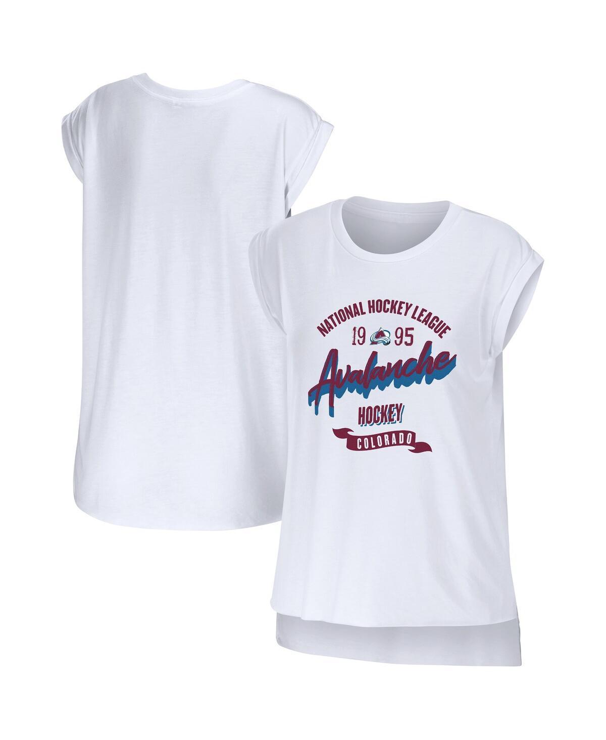 Womens Wear by Erin Andrews White Colorado Avalanche Domestic Tank Top Product Image