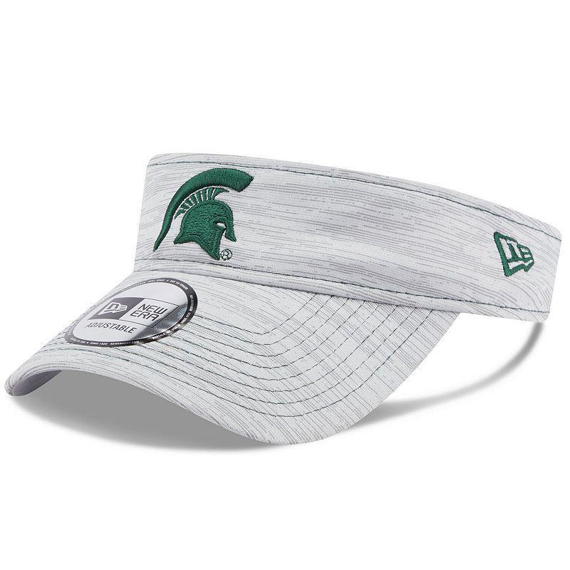 Mens New Era Gray Michigan State Spartans Logo Adjustable Visor Product Image