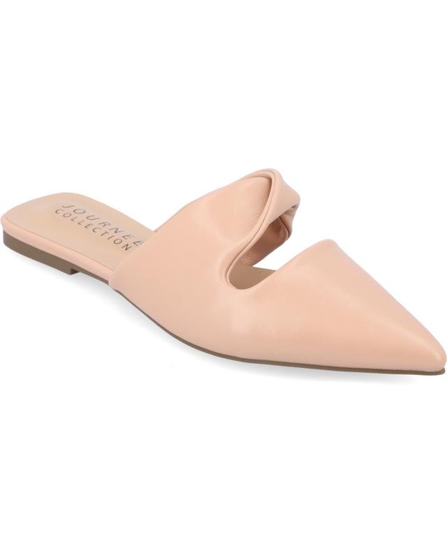 Journee Collection Womens Enniss Twist Pointed Toe Flats Product Image